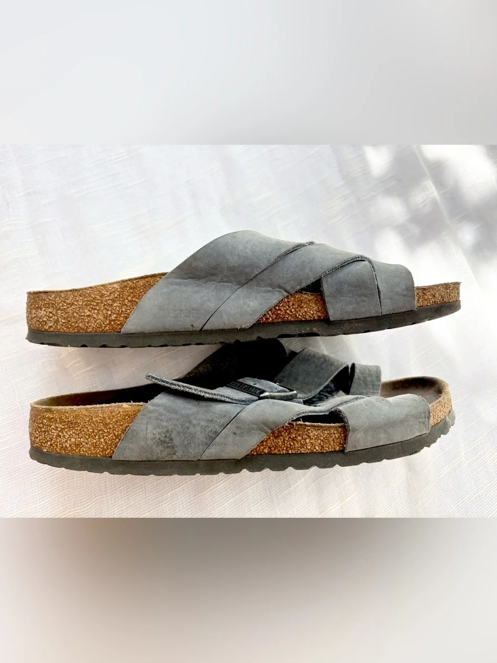 Birkenstock Siena Oiled Blue Leather Sandals EU 41 US 10-10.5 Regular Fit